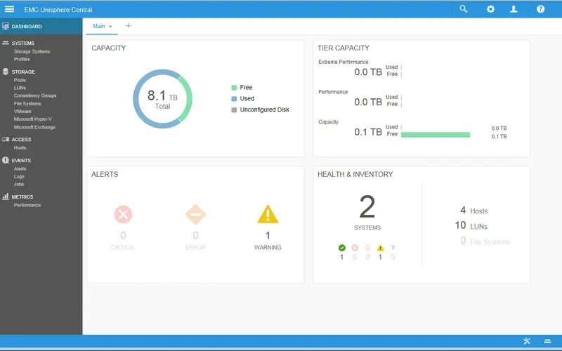 نرم افزار EMC Unisphere Central 4.0.1.22327