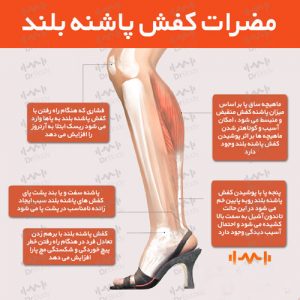 عوارض کفش پاشنه بلند