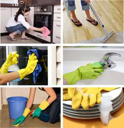 نظافت منزل با کمترین صرف وقت