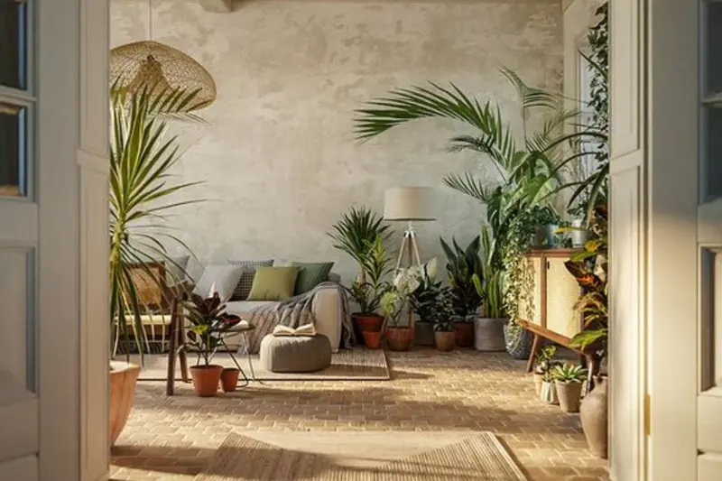 ترند بیوفیلیک (Biophilic Design) و متریال طبیعی